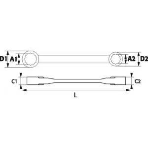 JEU DE 4 CLES POLYGONALES A CLIQUET 4 EN 1 SAM OUTILLAGE – 106CPJ4 ultratendance 6