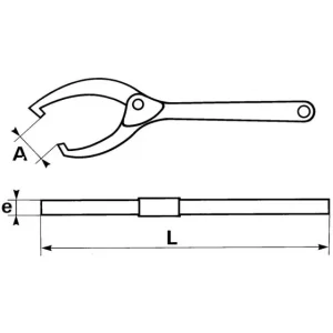 CLE A ERGOTS EXTENSIBLE SAM OUTILLAGE – 115 boutique pas cher 6