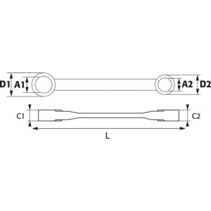 CLE CLIQUET DE 12 ET 13 MM CONTRECOUDEE SAM OUTILLAGE – 2171213C Distributeur Officiel 6