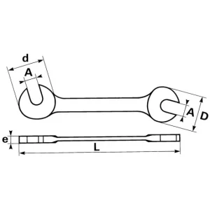 CLE MICRO-MECANIQUE FOURCHE 6 MM SAM OUTILLAGE – 356 magasin france 6