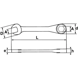 50-FA10 CLE MIXTE CTE A CLIQ. SAM OUTILLAGE – 50FA10FME magasin 6