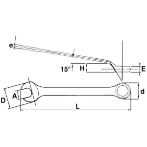 CLE MIXTE CONTRE-COUDEE 16 MM SAM OUTILLAGE – 5316L vente en ligne 6