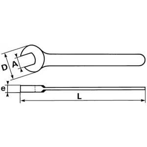 CLE A FOURCHE PUISSANTE 42 MM SAM OUTILLAGE – 6942 marque pas cher 6