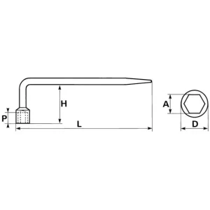 grossiste en ligne CLE A PIPE DE MONTEUR 30 MM SAM OUTILLAGE – 8530 6