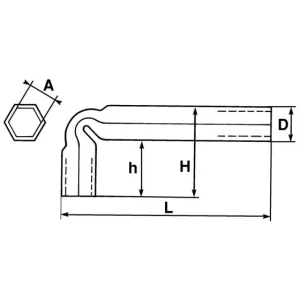 CLE EN TUBE COUDEE 14 MM SAM OUTILLAGE – 8614 soldes 6