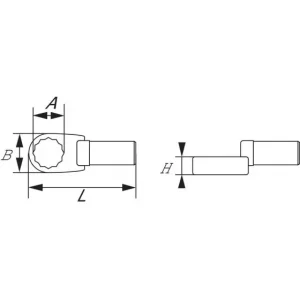 EMBOUT DYNA RECTANGULAIRE OEIL DEPORTE 7 MM SAM OUTILLAGE – DEC07 garantis authentique 6