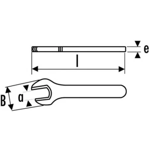 CLE A FOURCHE 1 TETE ISOLEE 19 MM SAM OUTILLAGE – Z1019 aux meilleurs prix 6