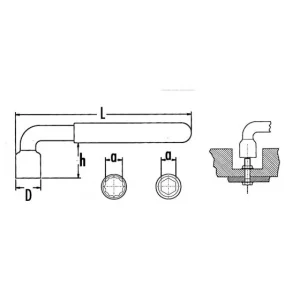 CLE A PIPE 1 TETE 12 PANS ISOLEE 11 MM SAM OUTILLAGE – Z8011 outlet 6