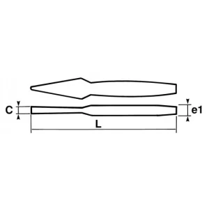 BÉDANE RÉAFFUTABLE À PROFIL CONSTANT 200MM AVEC CLIP SAM OUTILLAGE – 4200AFME Meilleur Prix Garanti 6