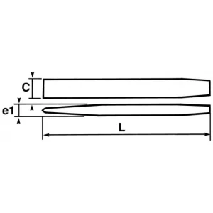 BURIN PROFIL CONSTANT PEINT 150 MM SAM OUTILLAGE – 3150V Retour Facile et Gratuit 6