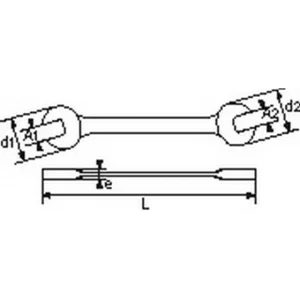 CLE A FOURCHES 25X28 MM SAM OUTILLAGE – 1025X28N Prix très abordable 6