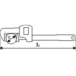 CLE SERRE TUBE ALLIAGE LEGER 24′ SAM OUTILLAGE – 63024AL Dernières Nouveautés 6