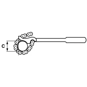 marques pas cher CLE SERRE-TUBES A SANGLES SAM OUTILLAGE – 62814 6