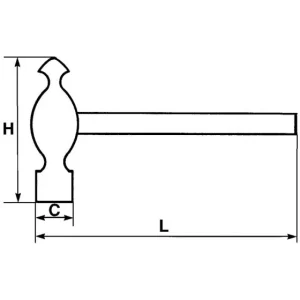 MARTEAU ANGLAIS SAM OUTILLAGE – 306A32N nouvelle saison 6