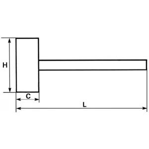 Livraison rapide MASSETTE AVEC EMBOUTS EN NYLON – DIAMÈTRE 25 MM SAM OUTILLAGE – 32425 6