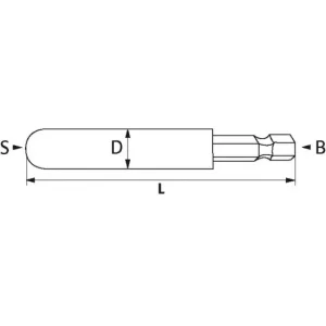 PORTE-EMBOUTS MAGNETIQUE 1/4′ SAM OUTILLAGE – EPM1 aux meilleurs prix 6